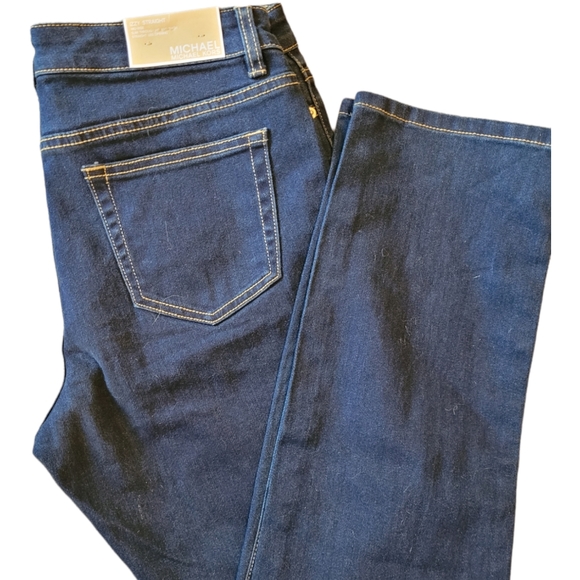 Michael Kors Denim - NWT MICHAEL KORS  Mid-Rise Izzy Straight Leg Jeans Dark Indigo in Size 10
